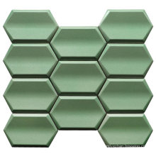 Moroccan Green Rhombus Cement Mosaic Tiles